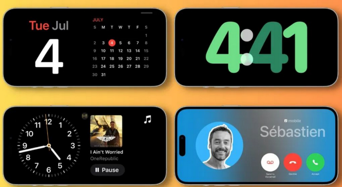 九原苹果手机维修分享iOS17横屏充电待机显示有什么好处 