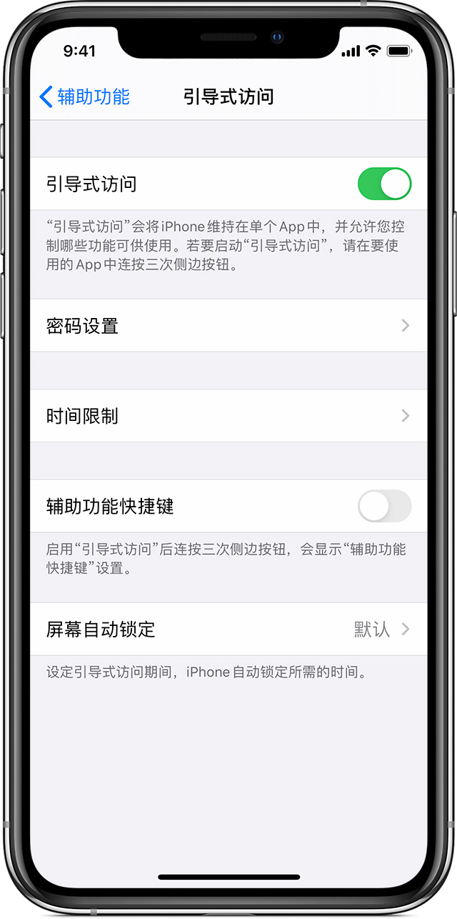 九原苹果手机维修分享如何在 iPhone 上退出引导式访问 